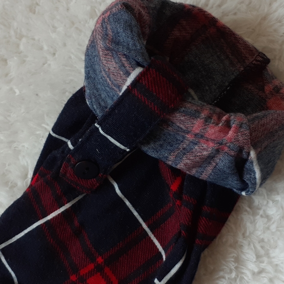 Eden and Olivia Womans Maternity Plaid Top XL - Picture 5 of 12